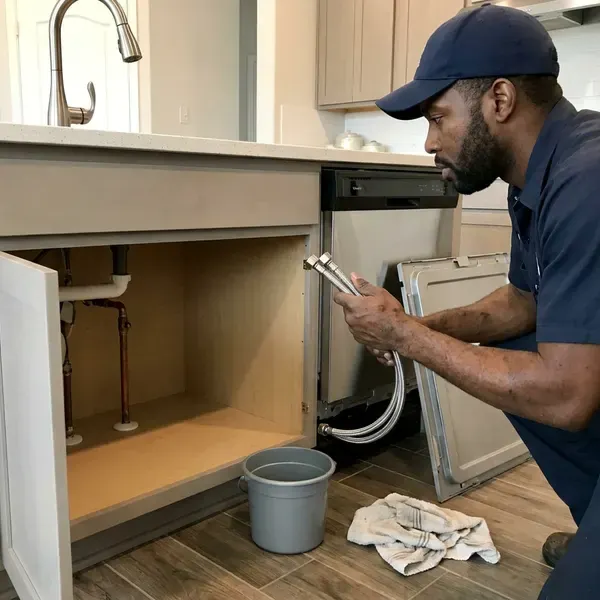 GJK Plumbing technician providing kitchen plumbing in Charleston, WV