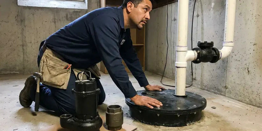 Local sump pump installation by GJK Plumbing, Charleston
