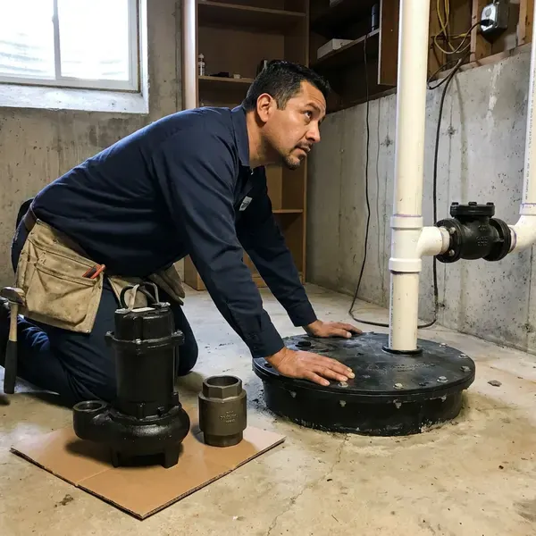 Professional sewage ejector pump installation, Charleston, WV