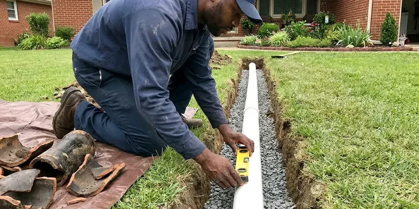 Local pipe replacement by GJK Plumbing, Charleston