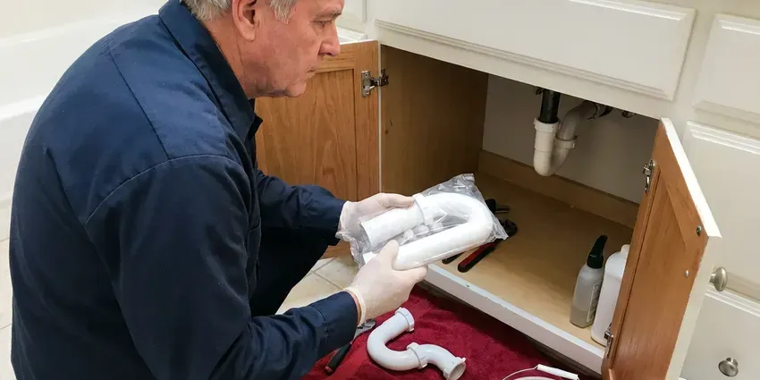 Professional urinal installation, Charleston