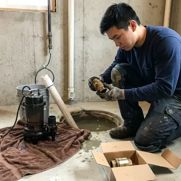 Professional sump pump replacement, Charleston, WV